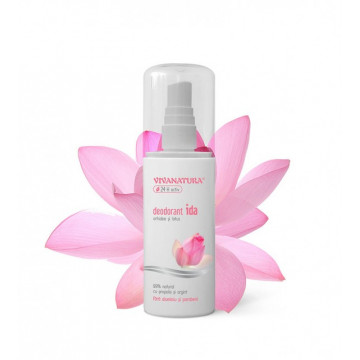Deodorant IDA - orhidee si lotus cu atomizor - 100 ml Vivanatura