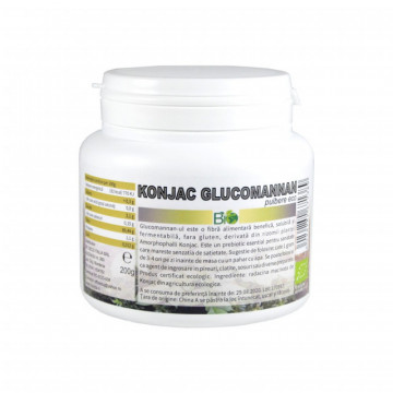 Konjac Glucomannan pulbere BIO - 200 g