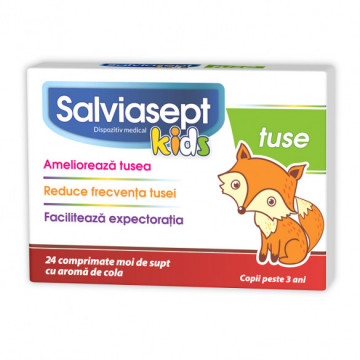 Salviasept Kids Tuse - 24 cpr