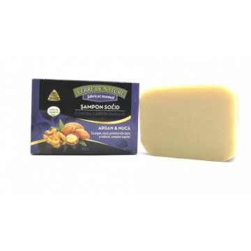 Sapun Activ Sampon solid contra caderii parului cu argan, nuca, lapte, matase, complex vegetal - 100 g