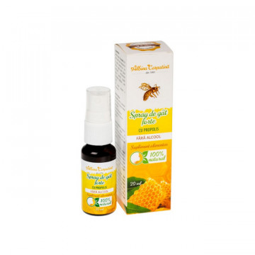 Spray de gat forte cu propolis fara alcool - 20 ml