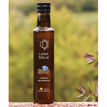 Ulei de in bio obtinut prin presare la rece - 250 ml