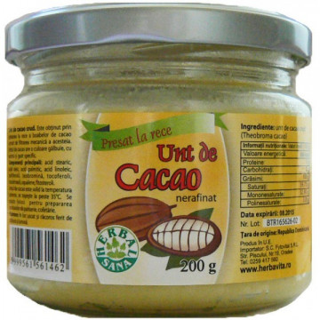 Unt de cacao crud - 200 g