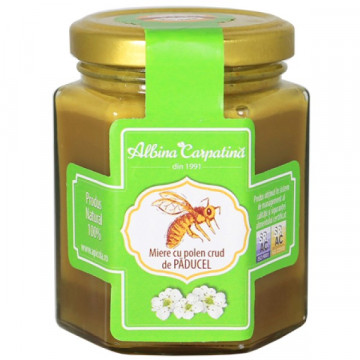 Miere cu polen crud de paducel - 230 g