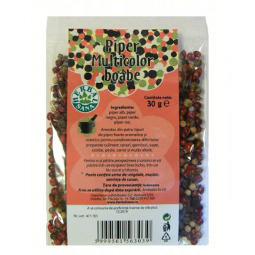 Piper multicolor boabe - 30 g Herbavit