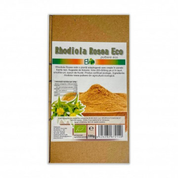 Rhodiola Rosea pulbere, BIO - 100 g