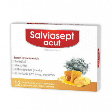 Salviasept acut - 12 cpr