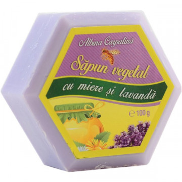 Sapun hexagonal cu miere si lavanda - 100g