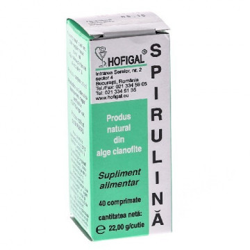 Spirulina 200mg 40 cpr Hofigal