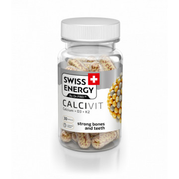 Swiss Energy Calcivit (Calciu + D3 + K2) - 30 cps