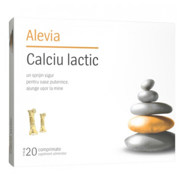 Calciu lactic - 20 cpr masticabile