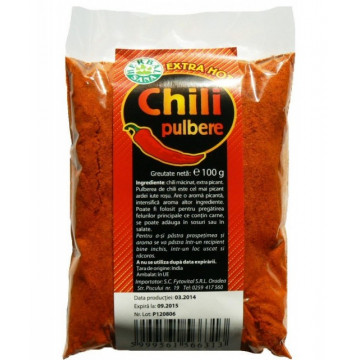 Chili pudra extra hot - 100 g Herbavit