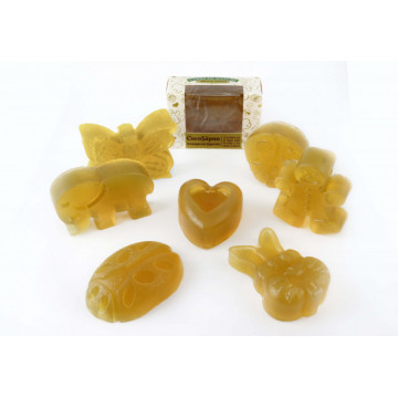 CocoSapun transparent figurine cu argan, miere si melisa - 50 g
