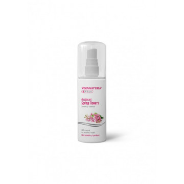 Deodorant Spring Flowers zambila si tuberoza cu atomizor - 100 ml Vivanatura