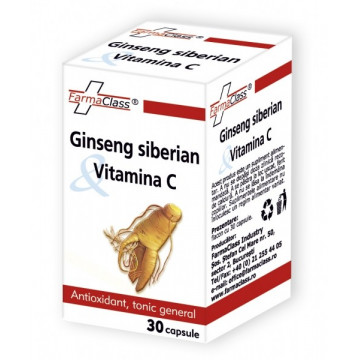 Ginseng siberian & Vitamina C - 30 cps