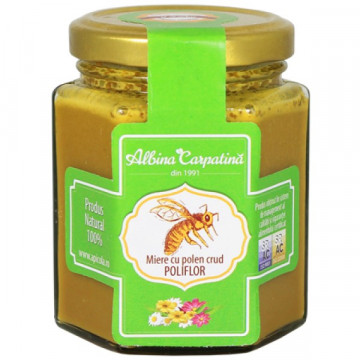 Miere cu polen crud poliflor - 230 g