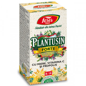 Sirop Plantusin Forte cu miere si propolis R18 100 ml - Fares
