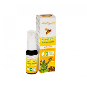 Spray de gura propolis respiratie proaspata fara alcool - 20 ml