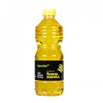 Ulei presat la rece de floarea soarelui - 500 ml