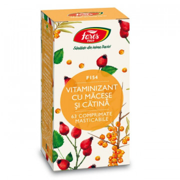 Vitaminizant cu macese si catina, F154 - 63 cpr Fares
