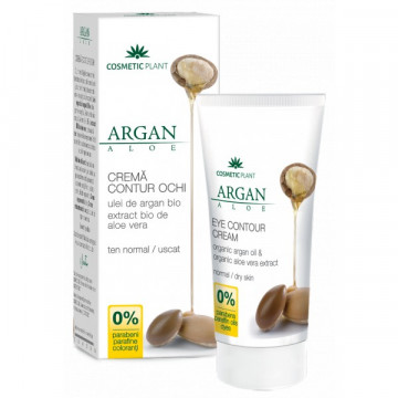 Crema contur ochi cu ulei de argan bio si extract bio de aloe vera - 30 ml