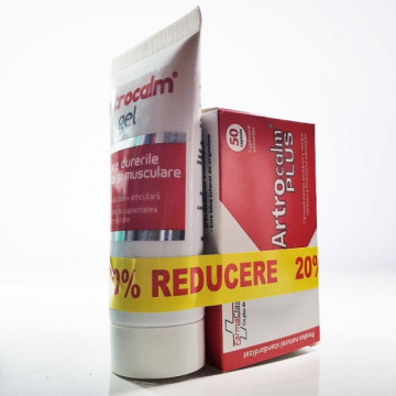 Artrocalm plus - 50 cps + Artrocalm gel - 100 ml 20% reducere