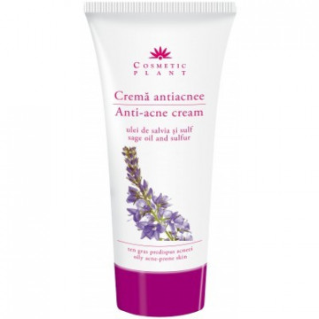 Crema antiacnee cu ulei de salvie si sulf - 100 g