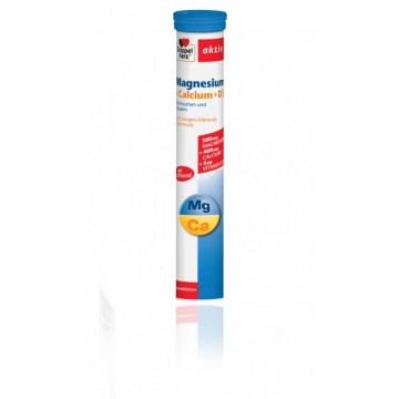 Doppelherz aktiv Magneziu + Calciu + D3 - 15 cpr efervescente
