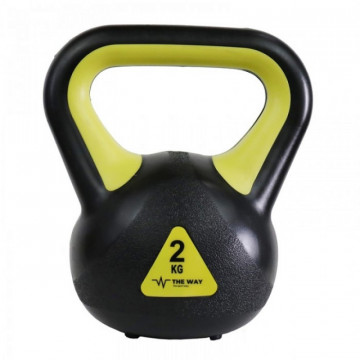 Gantere Kettlebell, 2 kg, Vinil, TheWay Fitness