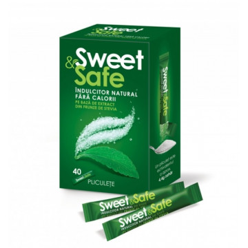 Indulcitor natural Sweet&Safe Stevia - 40dz
