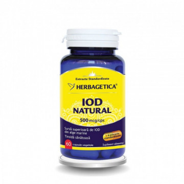 Iod natural - 60 cps