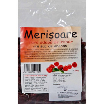 Merisoare cu suc de ananas - 200 g