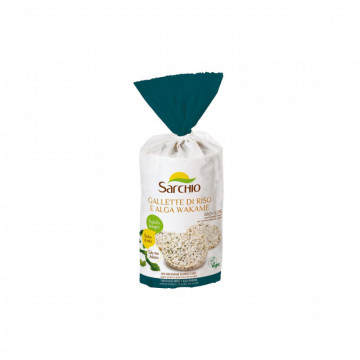 Rondele de orez cu alga wakame, fara gluten, BIO ECO 100g - Sarchio