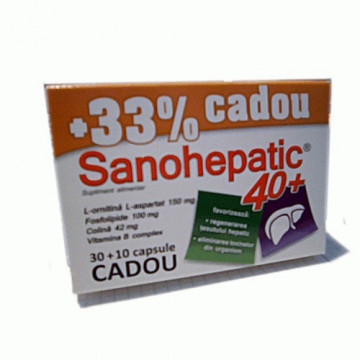 Sanohepatic 40+ - 30 + 10 cps Gratis