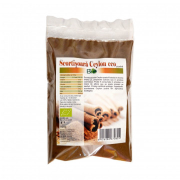 Scortisoara Ceylon, macinata, pudra, BIO - 100g