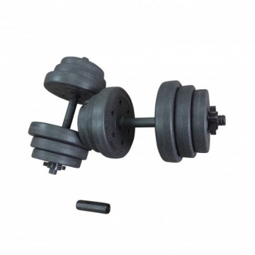 Set de gantere + bara - 32 kg
