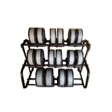 Set gantere de mana cu suport culoarea gri