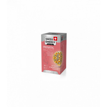 Swiss Energy Prenatal Multivit (19 vitmine si minerale +Ca+Fe+Acid Folic+K2) - 30 cps