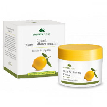 Crema pentru albirea tenului cu extract de lamaie si papadie - 50 ml