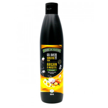 Gel de dus crema Sensitive Skin cu argan, musetel si miere de albine - 300 ml