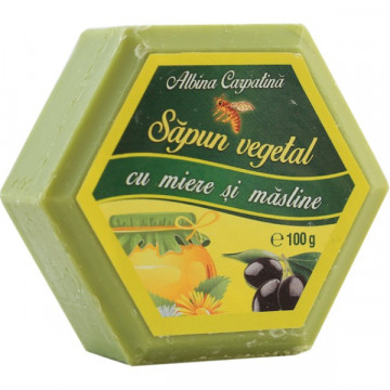 Sapun hexagonal cu miere si ulei de masline - 100g