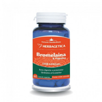 Bromelaina si Papaina - 60 cps