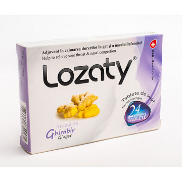 Lozaty cu aroma de Ghimbir - 24 tbl Sprint Pharma