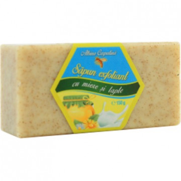 Sapun exfoliant cu miere si lapte - 150g