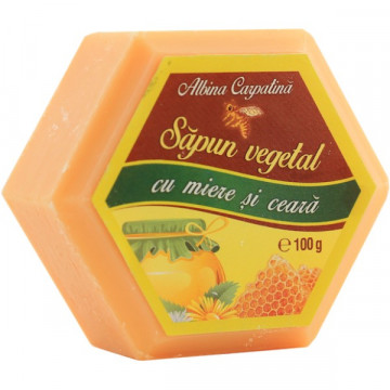 Sapun hexagonal cu miere si ceara - 100g