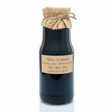 Sirop de visine cu menta - 300 ml