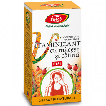 Vitaminizant cu macese si catina, F154 - 63 cpr Fares