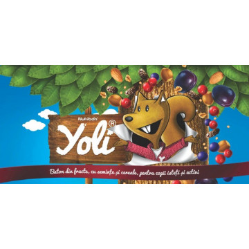 YOLI - Baton din fructe, cu seminte si cereale pentru copii - Cutie 24 batoane