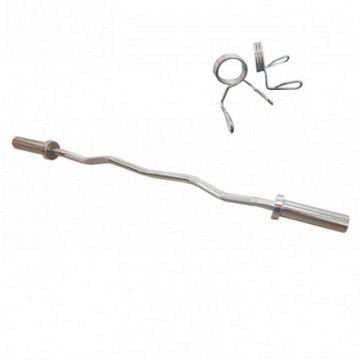 Bara EZ Curl Bar 120 cm + 2 coliere, 1672, SVELTUS