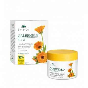 Crema hidratanta de galbenele BIO cu vitamina E si panthenol - 50 ml